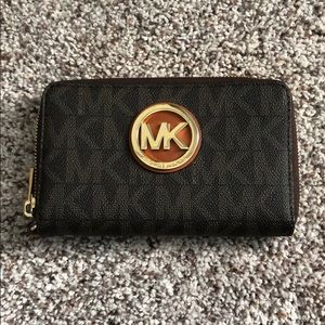 Brown Leather Michael Kors wallet